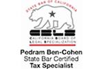 Pedram Ben-Cohen, State Bar Certified, Tax Specialist